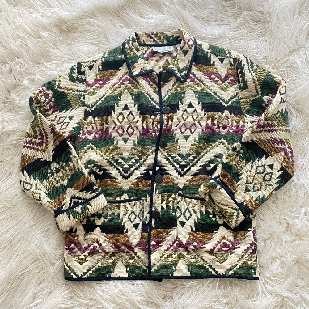 SOLD - Woven Pendleton Jacket